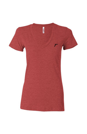 Fowlr Women’s Triblend Deep V-Neck Tee